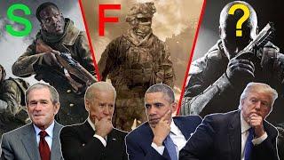 The Presidents rank Call of Duty Games