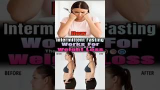 how intermittent fasting works for #weightloss  #intermittentfasting  #thepairafitness  #shorts