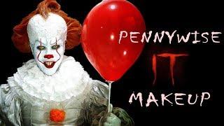 PENNYWISE Normal Clown Form Makeup - IT Movie 2017