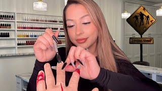 ASMR Nail Salon Roleplay Giving you a manicure but ur a Zombie ‍️