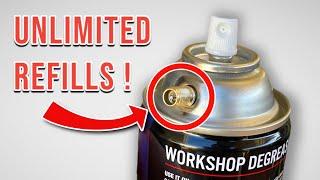 Save Money Refill Aerosol Cans With Fluids & Air