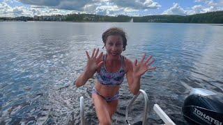 Unbelievable Sauna Raft Adventure in Bikini with Strangers - Miss Moonshine in Jyväskylä Finland