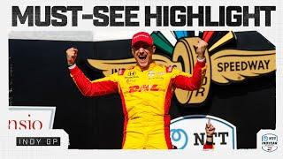 How SWEEP it is Alex Palou wins from pole at Indianapolis road course  2024  INDYCAR Highlights