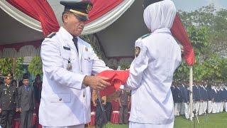 SMKN 1 Plosoklaten dalam Upacara HUT RI ke 71