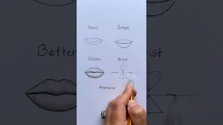 How to draw Lips  Which level can you draw?  #art #artwork #artist #draw #drawing #sketch #cartoon