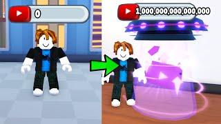 I Got 1 Quadrillion Subscribers And Became Best Player - Youtube Life Roblox