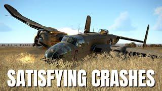 Satisfying Airplane Crashes Runway Crashes & More V268  IL-2 Sturmovik Flight Simulator Crashes
