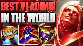 RANK 1 VLADIMIR IN THE WORLD SOLO CARRY IN CHALLENGER  CHALLENGER VLADIMIR MID GAMEPLAY  S13