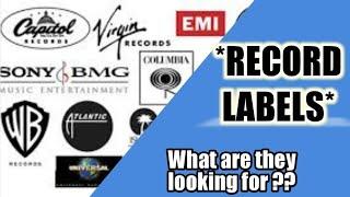 WHAT MAJOR RECORD LABELS ARE LOOKING FOR BEFORE SIGNING ARTISTS - @TUNEHYPE