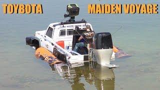 RC ADVENTURES - TOYBOTA - BBC TOP GEAR TRUCK BOAT TRiBUTE - Toyota LC70 UTE w Oversized Outboard