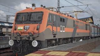 Indian Railway Train Simulator Full Journey on 17201 Golconda Express from Warangal to Aler