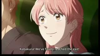 watakoi ep9  Kabukara and Narami funny moments in haunted house  love is hard for otaku 