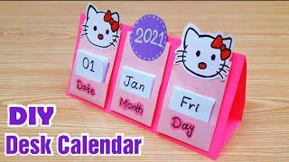 How to make New Year 2021 Desk Calendar  DIY Calendar  Handmade Desk Calendar  New Year Crafts