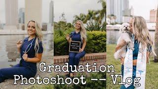 GRADUATION PHOTOSHOOT VLOG  Mallory Weslyn