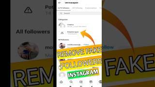 Remove Fake Followers Instagram  #shorts #instagram #removefakefollowers