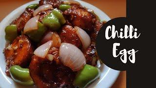 Chilli Egg Recipe  How To Make Chilli Egg Recipe at Home  Spicy Chilli Egg Recipe  Anda Chilli