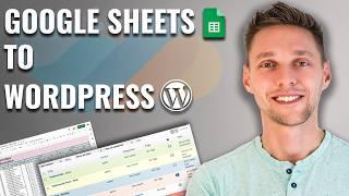 Google Sheet to WordPress Table with Live Sync  Tutorial 2024