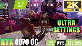 Marvels Guardians of the Galaxy  RTX 4070  2K Ultra Settings  RTX ON  RT Ultra  DLSS Quality