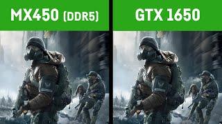 MX 450 vs GTX 1650 Laptop