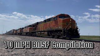 70 MPH BNSF Z-TrainIntermodal Compilation