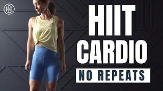 Extreme HIIT Cardio Workout  No Repeats No Equipment
