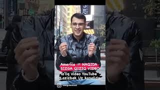 HOZIRGI AMERICA HAQIDA SIZGA QIZIQ VIDEO. TOLIQ YOUTUBE LAZIZBEKUZ KANALIDA KORING