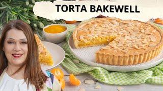 Torta Bakewell crostata ripiena con crema frangipane