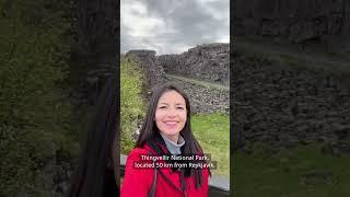 Iceland walk between two tectonic plates