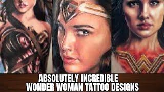 Absolutely Incredible Wonder woman tattoo designs