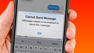 Cannot Send Message iMessage Needs To Be Enabled To Send This Message  2021 