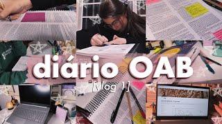 ️ diário OAB  meu cronograma de estudos + rotina real   vlog 1  estudocerto