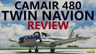 MSFS  New Camair 480 Twin Navion by Hangar Studios 713 for Microsoft Flight Simulator 4K