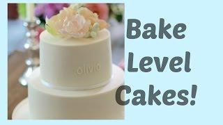 How to bake level cakes