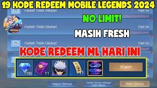 NO LIMIT 19 KODE REDEEM ML HARI INI KODE REDEEM MOBILE LEGENDS KODE REDEEM ML TERBARU JUNI 2024