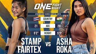 Stamp Fairtex vs. Asha Roka  Full Fight Replay