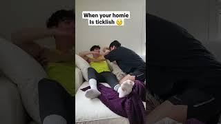 when your homie is ticklish  #shorts  sebb and dion #sebasdion