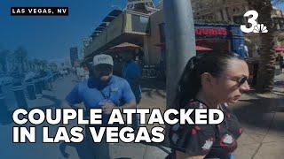 Las Vegas visit ends in violence for celebrating couple police investigating