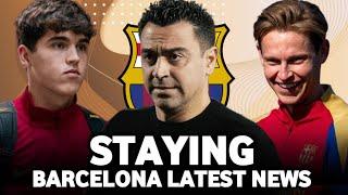 JUST IN Xavi may consider STAYING  Pau Cubrasi receive Offers & De JONG is Happy 