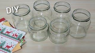 So schön  Weihnachtsdeko-Idee mit Glasflasche Weihnachtsbasteln – DIY-Recycling-Hacks