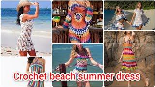 Top 20+  Summer Beach Dress Patterns 2023 #beachdress #crochet #crochê #crochetdress