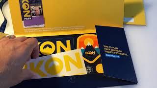 Opening the new Ikon Pass welcome package