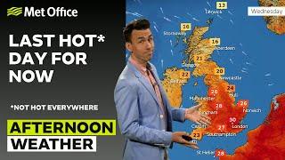 260624 – Hot for some but a change on the way – Afternoon Weather Forecast UK –Met Office Weather