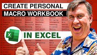 Excel - Excel How To Make Personal Macro Workbook in Excel - Episode 2553