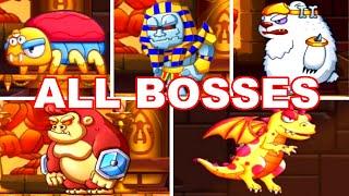 Super Jakes Adventure - Beating ALL BOSSES  Fight All Bosses