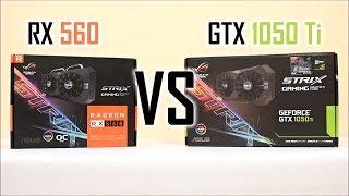 ASUS STRIX RX560 VS ASUS STRIX GTX 1050 Ti