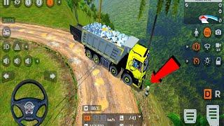 Bharat Benz Truck Material Transport with off-road driving #1  Truck Mod  Bussid Mod 2024