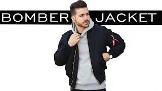 HOW TO STYLE A BOMBER JACKET  MENS FASHION  ALEX COSTA