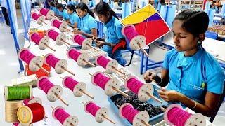 How Kites Are Made In Factory  Kite Production  Kite Manufacturing  Kite Making Industry