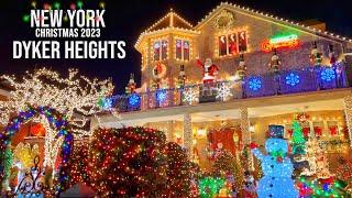 Dyker Heights Christmas Lights 2023 in Brooklyn New York City  NYC Christmas 2023 