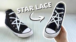 Star Lacing Shoes Tutorial - How To Star Lace Converse EASY